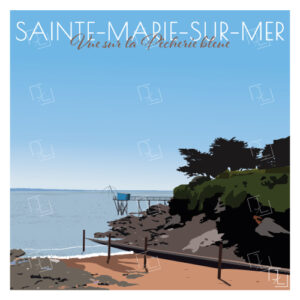 Sainte-Marie-sur-Mer - Vue sur la pêcherie bleue